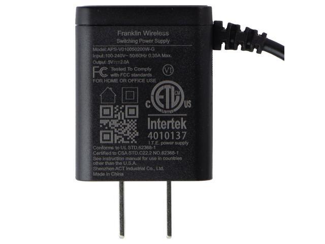 Franklin Wireless 5V/2A Corded USB-C Charger - Black