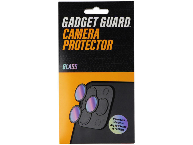Gadget Guard Glass Camera Protector for iPhone 15/iPhone 15+ (Plus) - Iridescent
