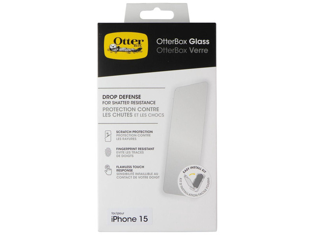 OtterBox Glass Screen Protector for Apple iPhone 15
