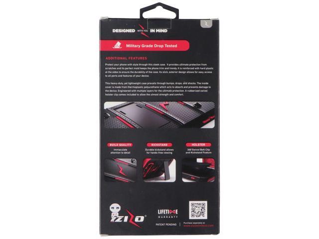 Zizo Bolt Cover Series (Case / Screen / Holster) for Apple iPhone X - Red/Black