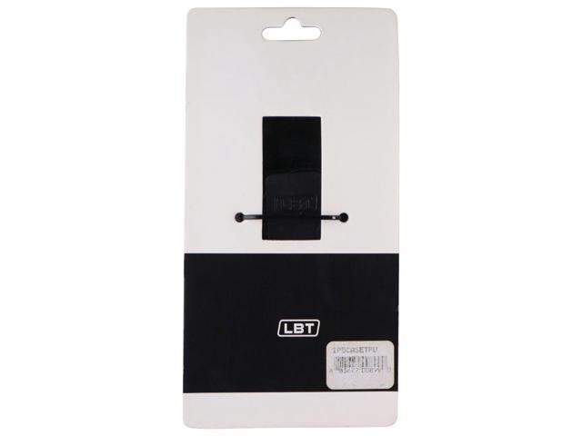 LBT Genuine Leather Phone Holster with Belt Clip & Magnetic Top Clasp - Black