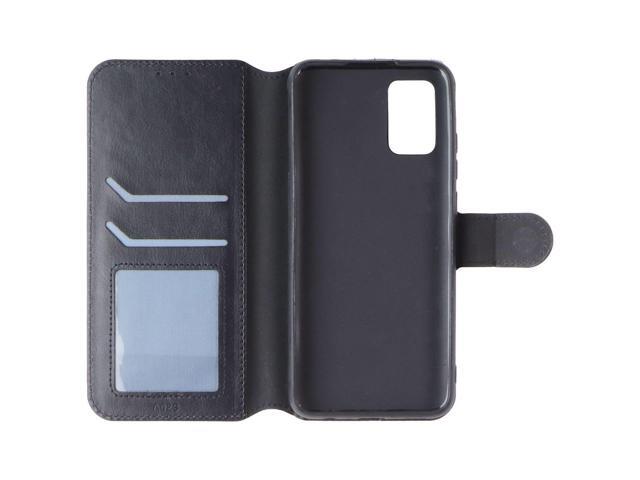 MyBat MyJacket Wallet Folio Case for Samsung Galaxy A02s - Black Leather