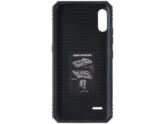 MyBat Pro Anti-Drop Series Ring Stand Case for LG K22 - Rose Gold / Black