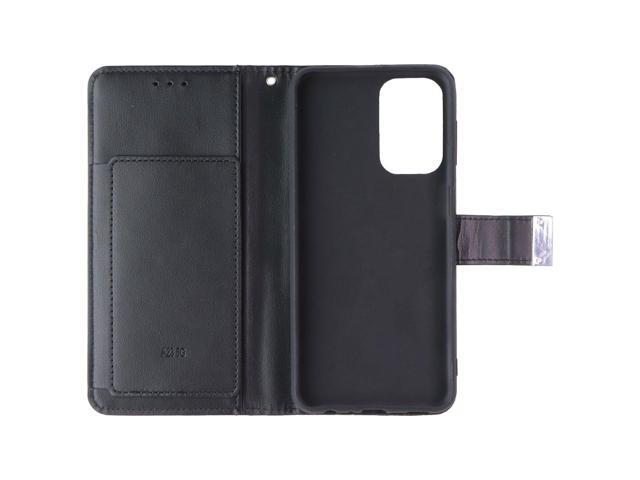 MyBat MyJacket Wallet Folio Case for Samsung Galaxy A23 (5G) - Black Leather