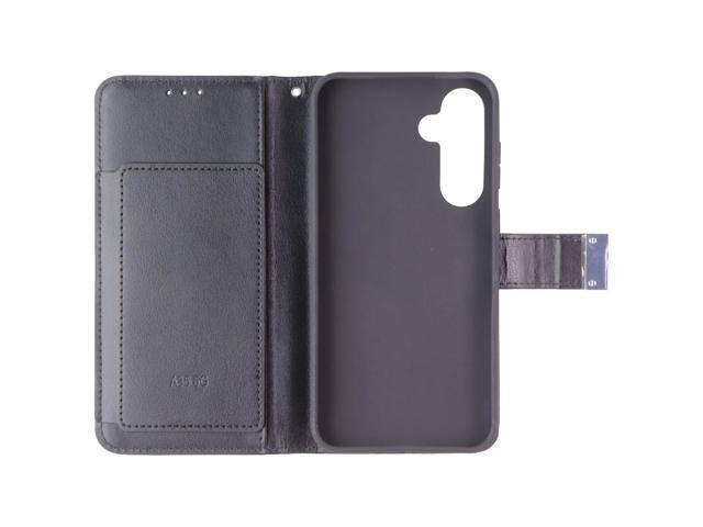 SYB Tech Accessory Folio Case for Samsung Galaxy A35 5G - Black Leather