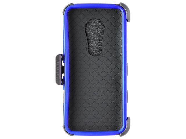 MyBat TUFF Hybrid Series Case & Holster for Motorola Moto G6 Play - Blue/Black