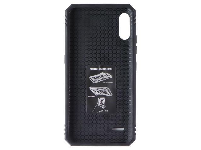 Mybat Rugged Case with Ring Stand for LG K22 - Black