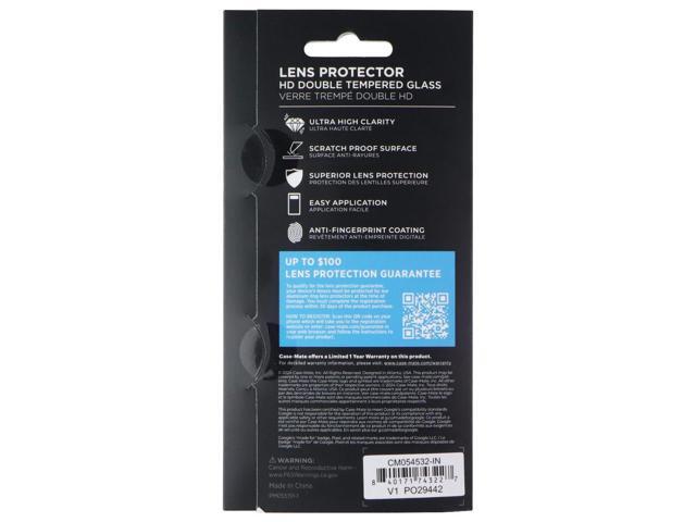 Case-Mate Double Tempered Glass Lens Protector for Google Pixel 9