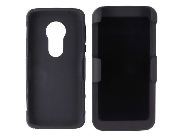 Asmyna Protective Cover & Holster Combo for Motorola Moto G6 Play - Black