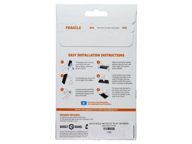 Gadget Guard Tempered Glass Screen Protector for Motorola Moto G7 Play