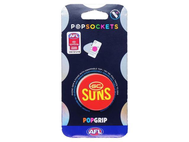 PopSockets PopGrip Expanding Stand Grip w/Swappable Top - AFL Gold Coast Suns
