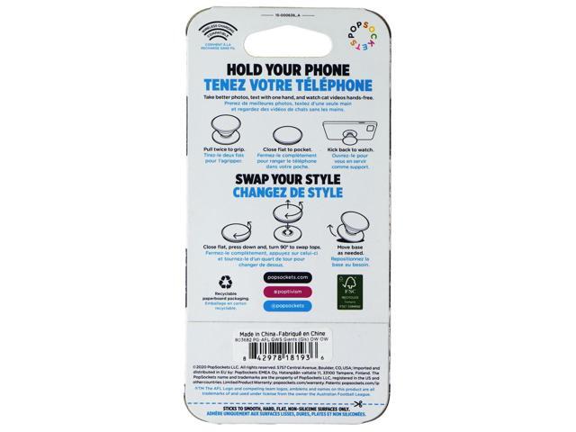 PopSockets PopGrip Expanding Stand Grip w/Swappable Top - AFL GWS Giants