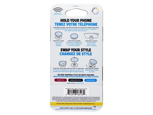 PopSockets PopGrip Expanding Stand Grip w/ Swap Top - NRL Canterbury Bulldogs