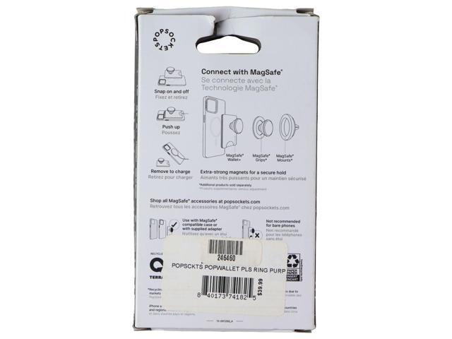 PopSockets Magnetic Phone Wallet+ w/Adapter Ring for MagSafe - Deep Periwinkle