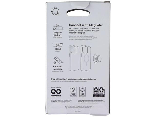 PopSockets - MagSafe PopGrip Universal Magnetic Grip & Stand with Adapter Ring for Cell Phones - Alum Radial Gold - image 2