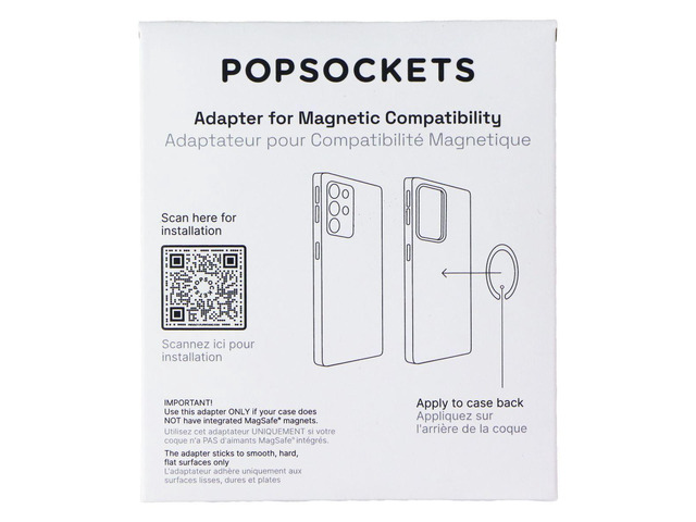 PopSockets PopWallet Series Magnetic Phone Wallet with Ring for MagSafe - White