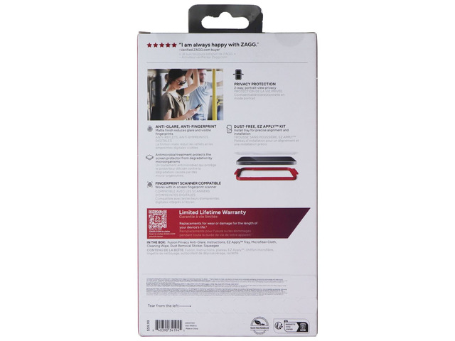 ZAGG Fusion Privacy Anti-Glare Series Screen Protector for Galaxy S25 Ultra