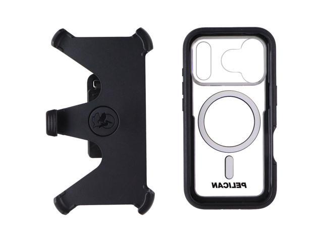 Pelican Voyager Case + Holster for MagSafe for Apple iPhone 17 Pro - Black/Clear