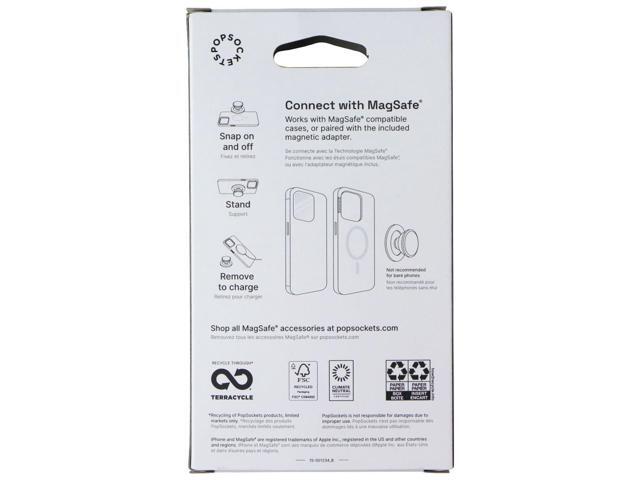 PopSockets Magnetic Grip & Stand for MagSafe - PopOut Curves Coconut Crème