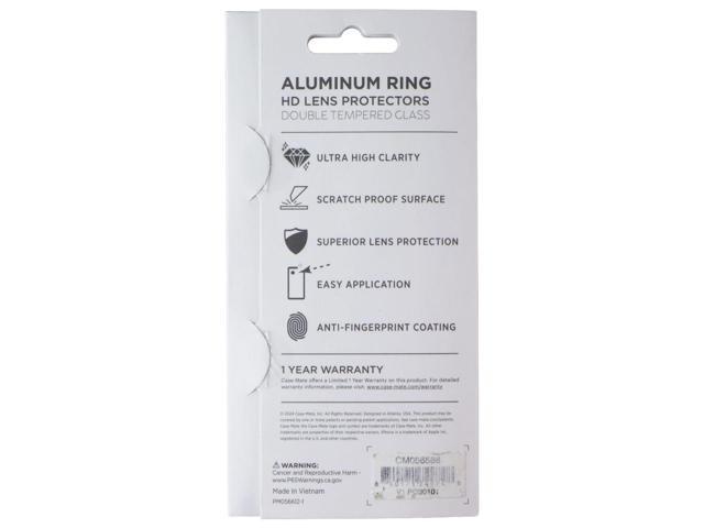 Case-Mate HD Aluminum Ring HD Lens Protector for Apple iPhone 16e - Twinkle