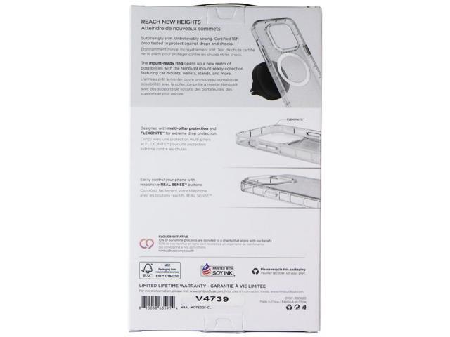 Nimbus9 Alto 2 Magnetic Case for Motorola Edge (2025) - Clear