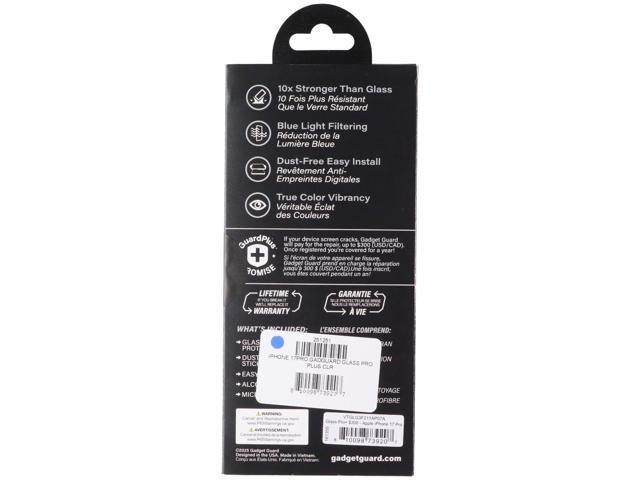 Gadget Guard Glass Pro Screen Protector for Apple iPhone 17 Pro (Blue Light)