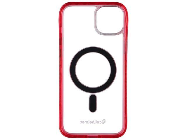 CellHelmet Magnitude MagSafe Case for Apple iPhone 14 Plus - Clear/Red