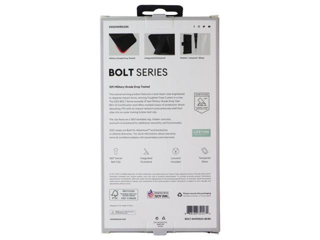 ZIZO BOLT Series Case and Holster for Samsung Galaxy S24 - Black