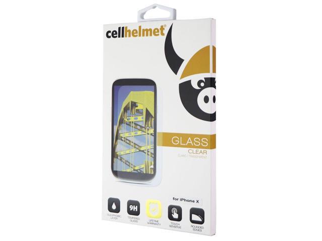 CellHelmet Tempered Glass Screen Protector for Apple iPhone Xs/X - Clear