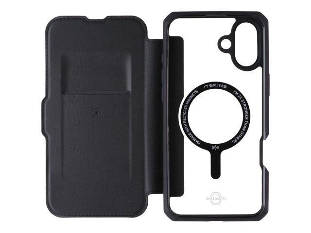 ITSKINS Hybrid_R // MagFolio Case for MagSafe for Apple iPhone 16 Plus - Black