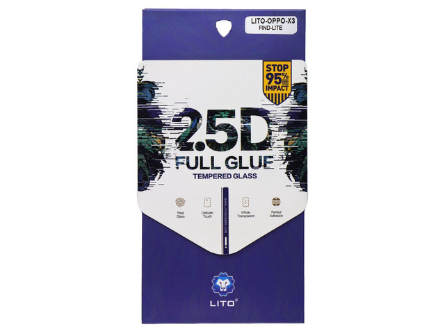 LITO 2.5D Full Glue Tempered Glass Screen Protector for OPPO X3 Find Lite