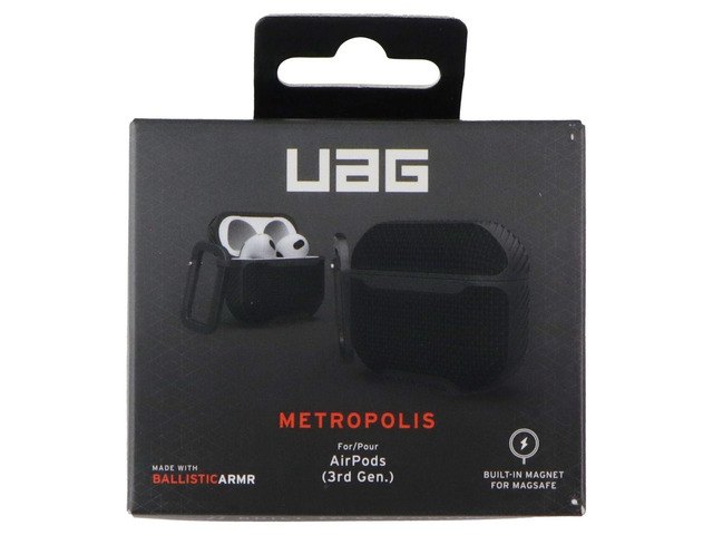 UAG Metropolis Ballistic ARMR MagSafe Case for Apple AirPods (3rd Gen) - Black