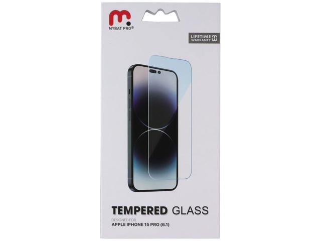 MyBat Pro Tempered Glass Screen Protector for Apple iPhone 15 Pro