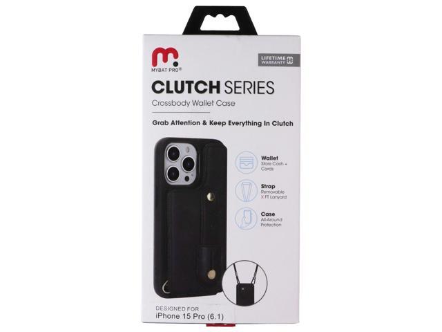 MyBat Pro Clutch Series Crossbody Wallet Case for Apple iPhone 15 Pro - Black