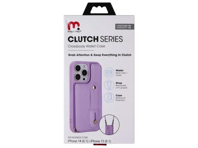 Mybat Pro Clutch Series Crossbody Wallet Case for Apple iPhone 14/13 - Purple