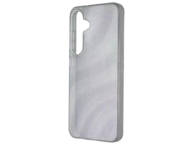 ZAGG Milan Series Case for Samsung Galaxy S25 - Glitter Swirl Silver
