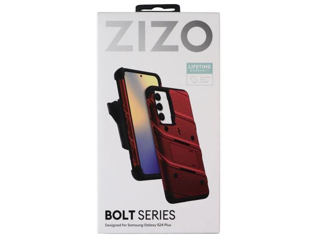 Zizo Bolt Series Case and Holster for Samsung Galaxy (S24+) - Red/Black