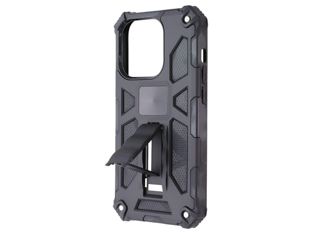 MyBat Sturdy Hybrid Series Case with Kickstand for Apple iPhone 14 Pro - Black