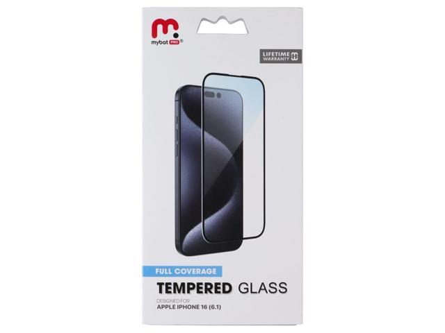 MyBat Pro Full Coverage Tempered Glass for Apple iPhone 16 - Black Border
