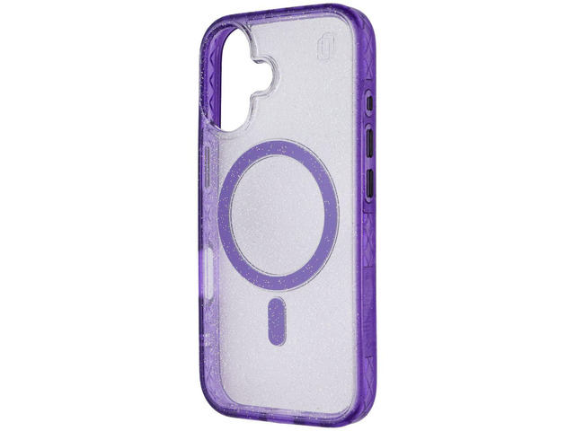 CellHelmet Magnitude Case for MagSafe for Apple iPhone 16 - Lilac Purple Sparkle