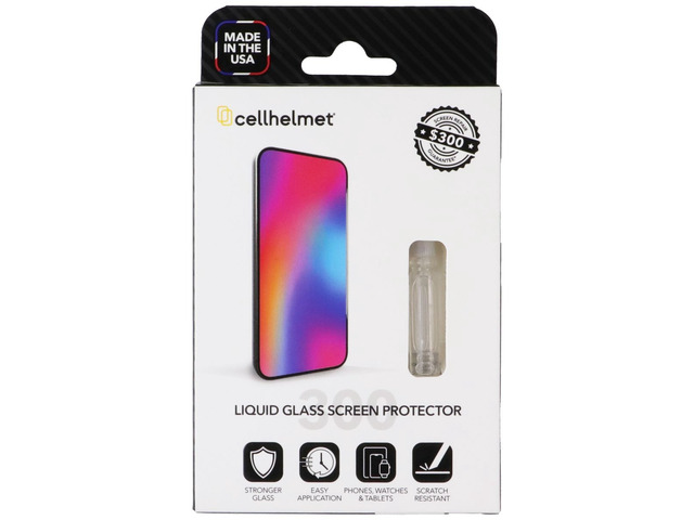 CellHelmet Liquid Glass 300 Screen Protector - Clear .5mL