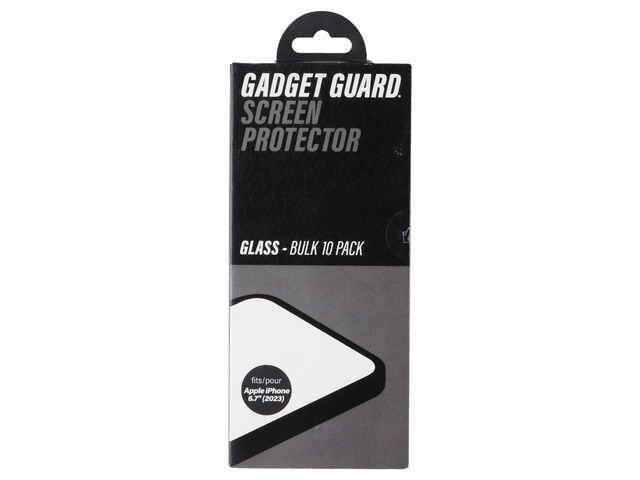 Gadget Guard Glass Screen Protector for Apple iPhone 15 Plus - Bulk 10 Pack