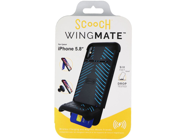 Scooch WingMate Series Case for Apple iPhone XS / iPhone X - Black / Blue