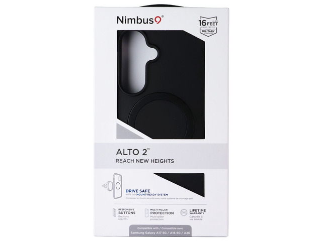 Nimbus9 Alto 2 Series Magnetic Case for Samsung Galaxy A17 5G/A16 5G/A26 - Black