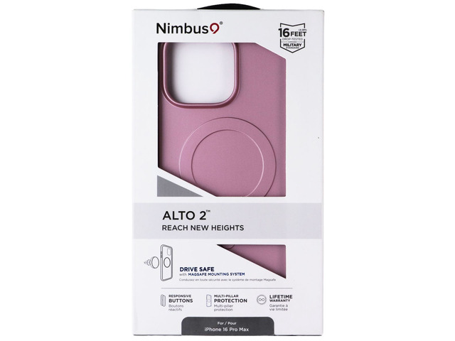 Nimbus9 Alto 2 Series Case for MagSafe for Apple iPhone 16 Pro Max - Pink