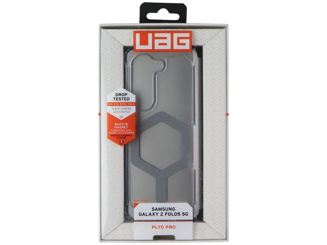 UAG Plyo Pro Case for MagSafe for Samsung Galaxy Z Fold5 5G - Ice/Silver (Clear)