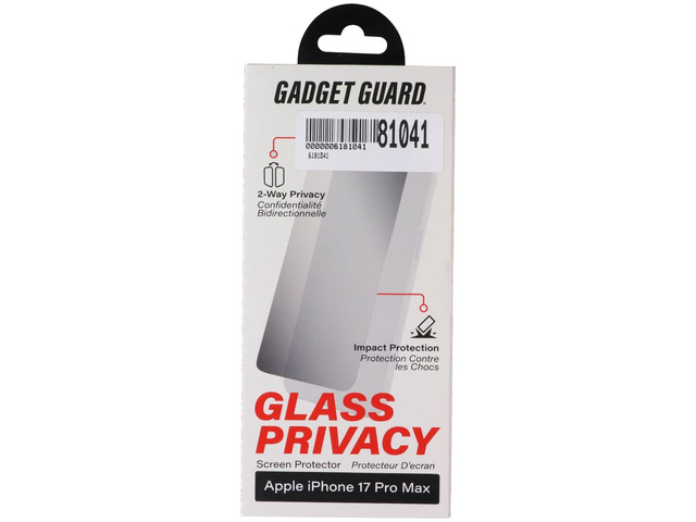 Gadget Guard Glass Privacy Screen Protector for Apple iPhone 17 Pro Max