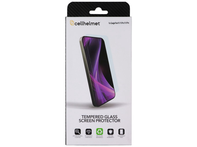 CellHelmet Tempered Glass Screen w/Align Tray for Google Pixel 10/10 Pro/9/9 Pro