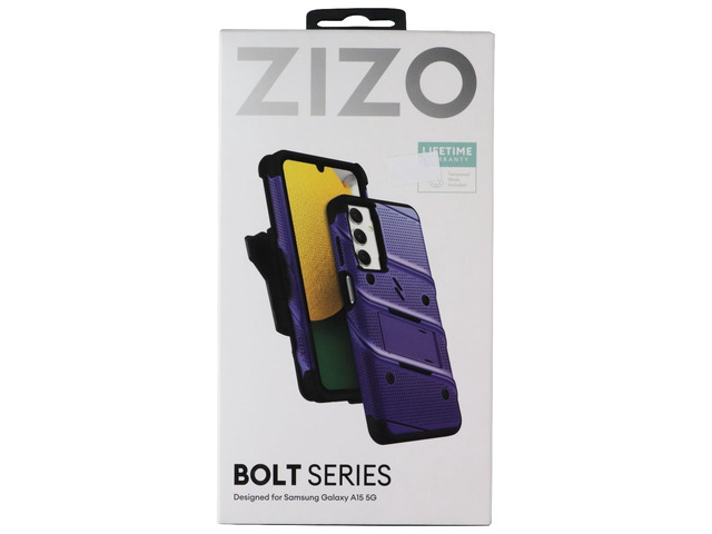 ZIZO Bolt Series Bundle (Case/Holster/Screen) for Samsung Galaxy A15 5G - Blue