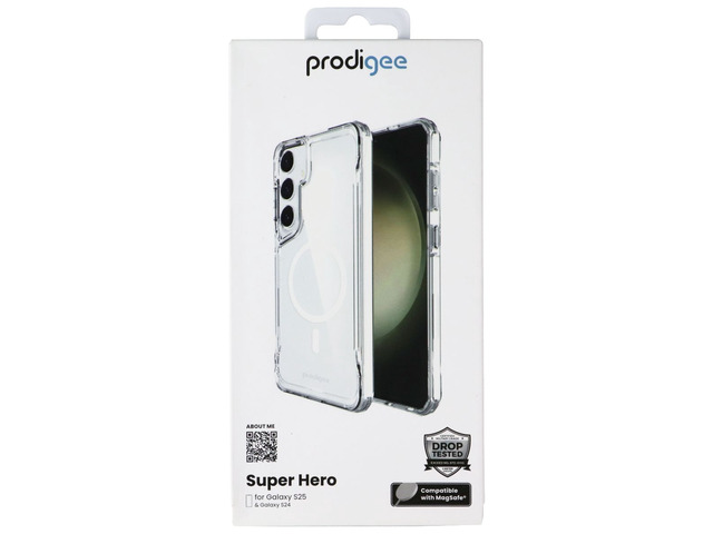 Prodigee Super Hero Series Case for MagSafe for Samsung Galaxy S25 - Clear
